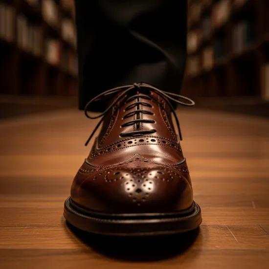 Oxford Legacy: El İşçiliği Detaylı Hakiki Deri Erkek Brogue Ayakkabı